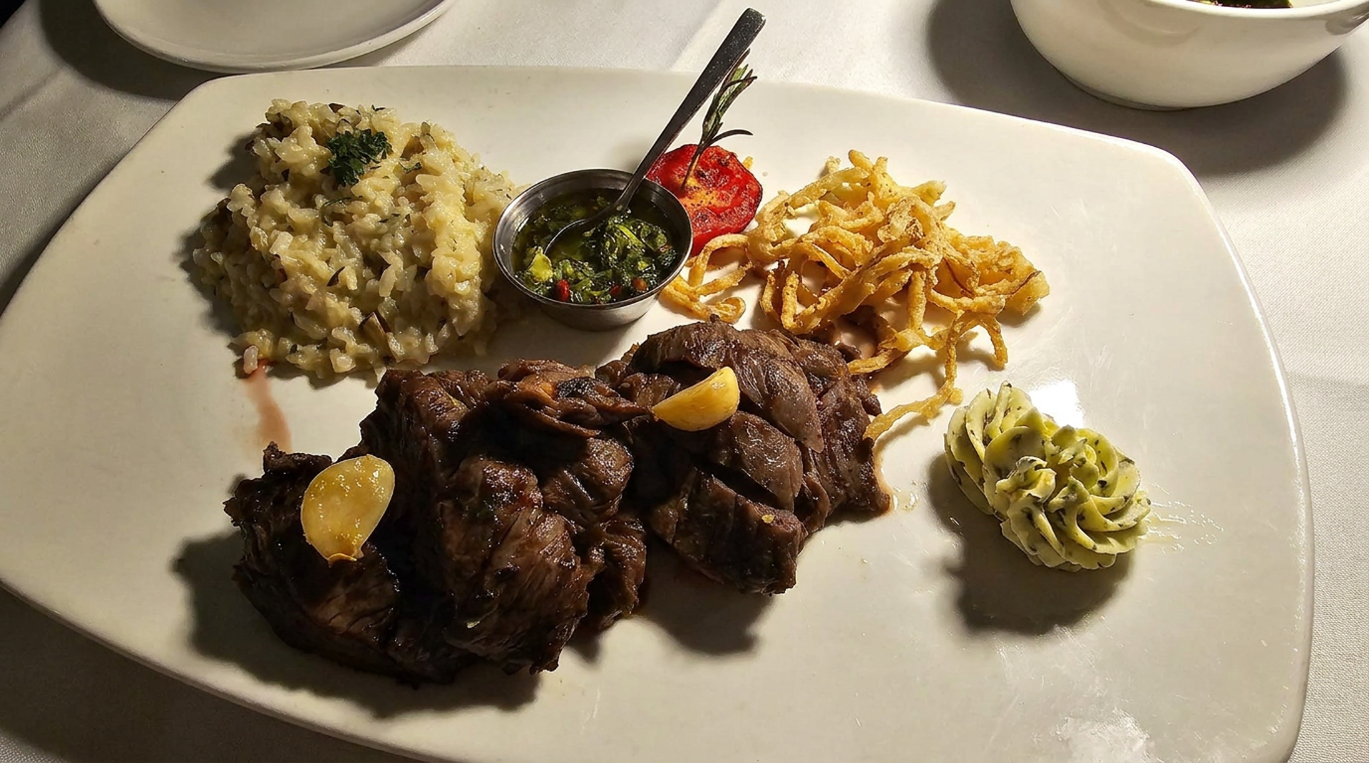 Skirt steak and Malbec
