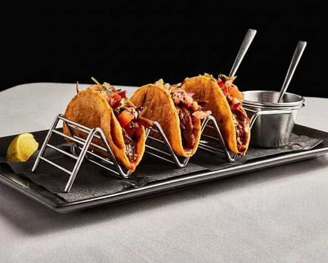 BBQ BEEF TACOS.